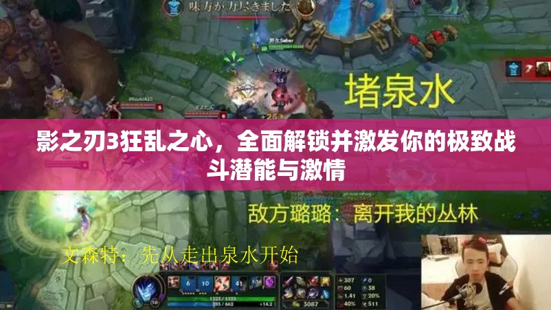 影之刃3狂乱之心，全面解锁并激发你的极致战斗潜能与激情