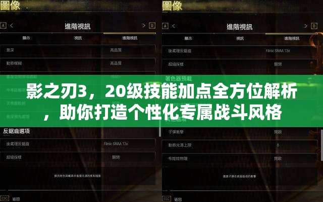 影之刃3，20级技能加点全方位解析，助你打造个性化专属战斗风格