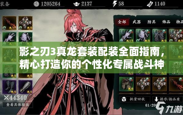 影之刃3真龙套装配装全面指南，精心打造你的个性化专属战斗神器