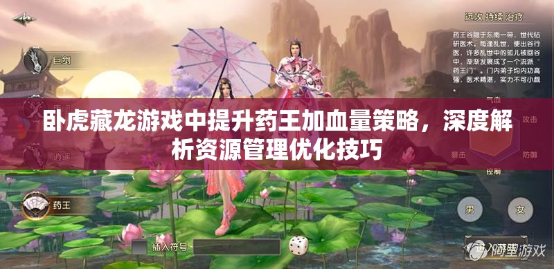 卧虎藏龙游戏中提升药王加血量策略，深度解析资源管理优化技巧