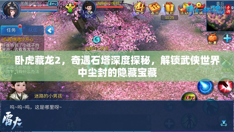 卧虎藏龙2，奇遇石塔深度探秘，解锁武侠世界中尘封的隐藏宝藏