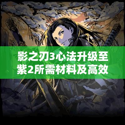 影之刃3心法升级至紫2所需材料及高效管理策略解析