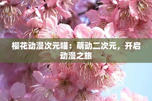 樱花动漫次元喵：萌动二次元，开启动漫之旅