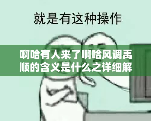 啊哈有人来了啊哈风调禹顺的含义是什么之详细解读与分析