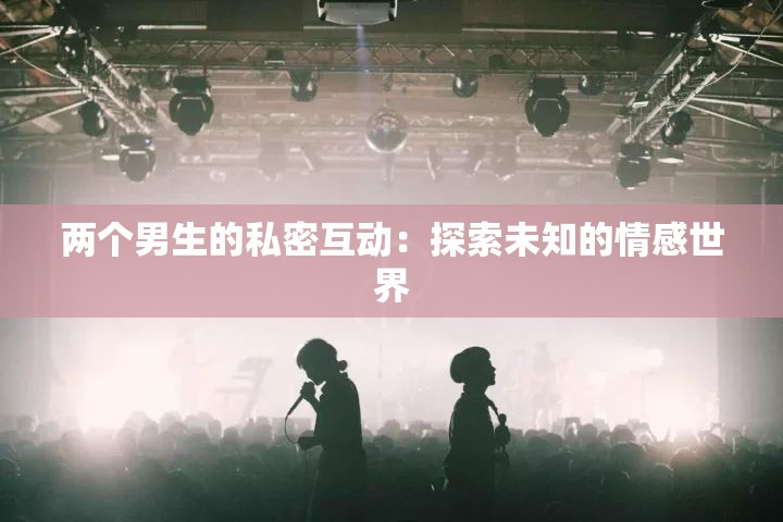 两个男生的私密互动：探索未知的情感世界