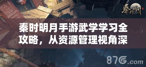 秦时明月手游武学学习全攻略，从资源管理视角深度解析学习路径