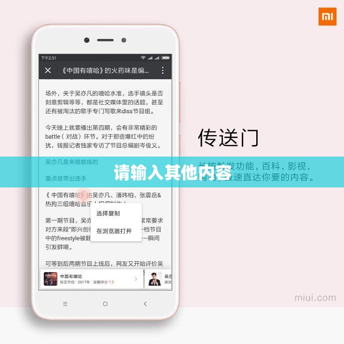 请输入其他内容