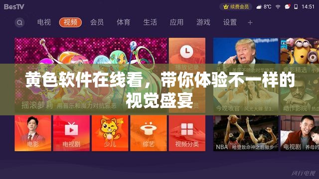 黄色软件在线看，带你体验不一样的视觉盛宴
