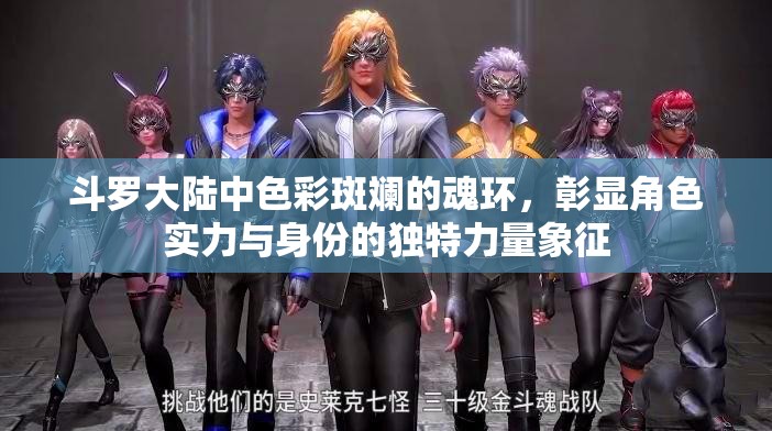 斗罗大陆中色彩斑斓的魂环，彰显角色实力与身份的独特力量象征