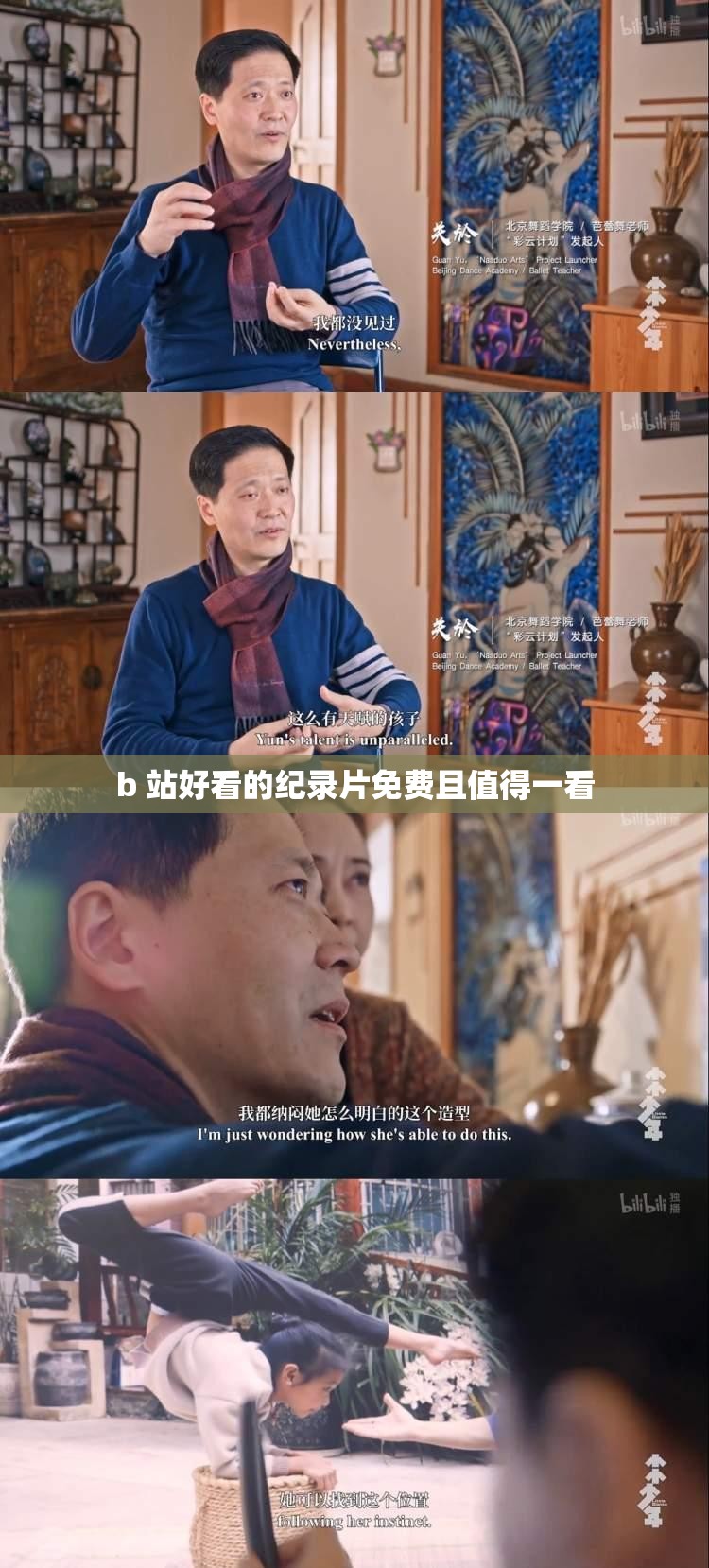 b 站好看的纪录片免费且值得一看