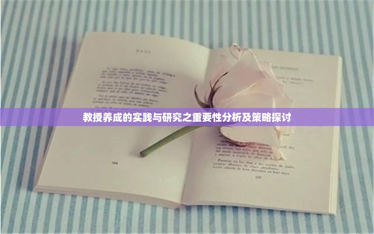 教授养成的实践与研究之重要性分析及策略探讨
