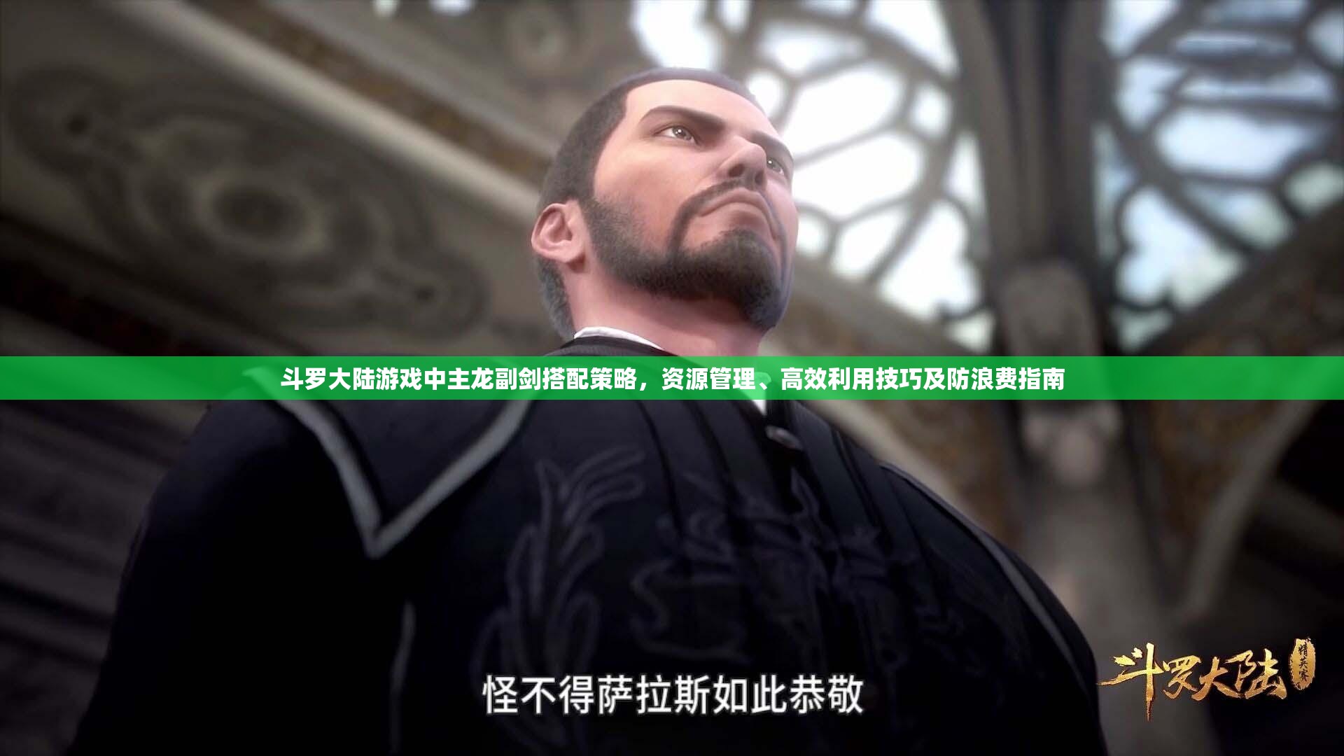 斗罗大陆游戏中主龙副剑搭配策略，资源管理、高效利用技巧及防浪费指南