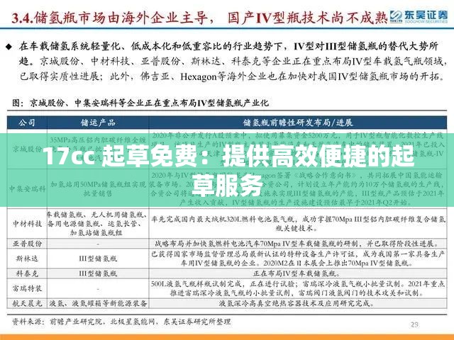 17cc 起草免费：提供高效便捷的起草服务