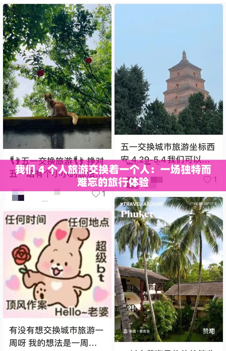 我们 4 个人旅游交换着一个人：一场独特而难忘的旅行体验