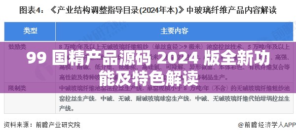 99 国精产品源码 2024 版全新功能及特色解读