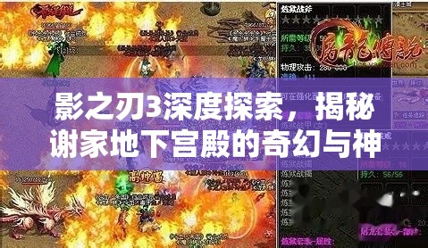 影之刃3深度探索，揭秘谢家地下宫殿的奇幻与神秘之旅