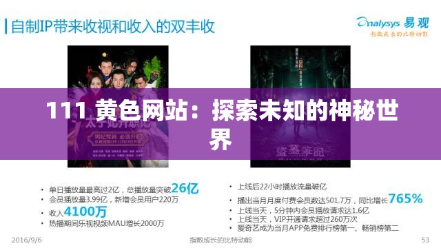 111 黄色网站：探索未知的神秘世界