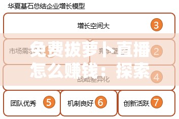 免费拔萝卜直播怎么赚钱：探索创新盈利模式与途径