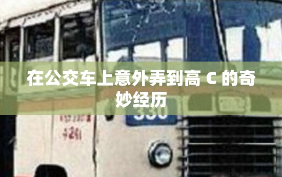 在公交车上意外弄到高 C 的奇妙经历