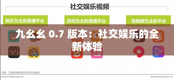 九幺幺 0.7 版本：社交娱乐的全新体验