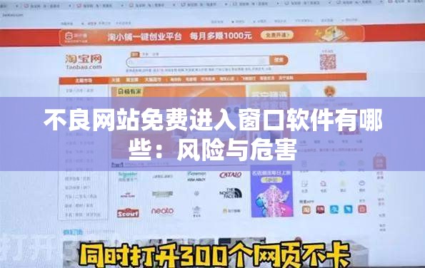 不良网站免费进入窗口软件有哪些：风险与危害