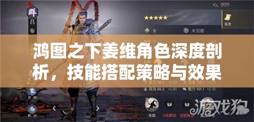 鸿图之下姜维角色深度剖析，技能搭配策略与效果全解析
