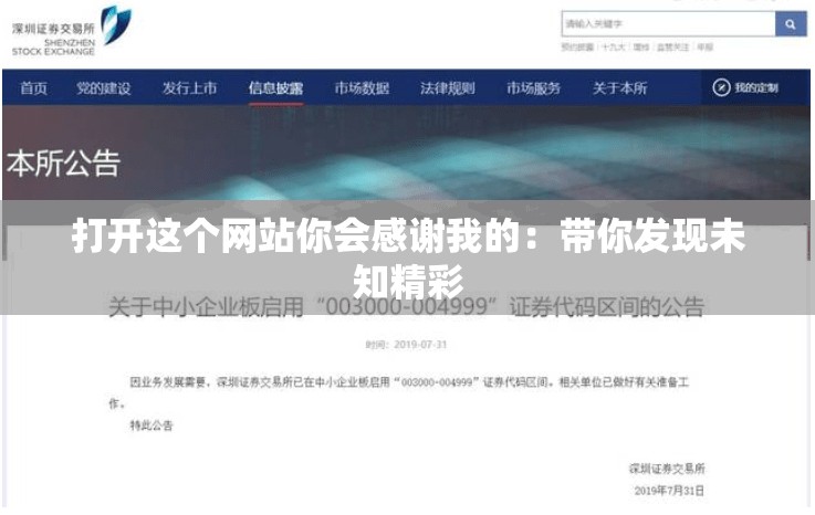 打开这个网站你会感谢我的：带你发现未知精彩