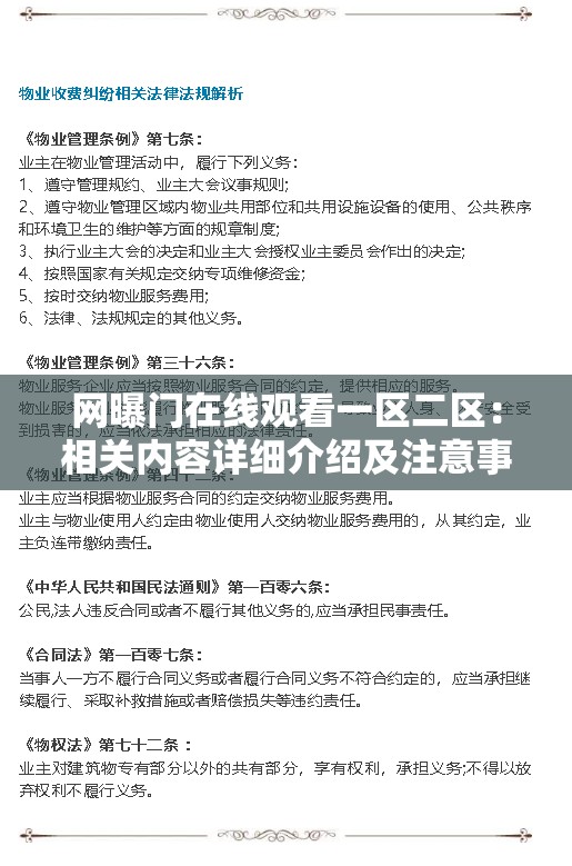 网曝门在线观看一区二区：相关内容详细介绍及注意事项