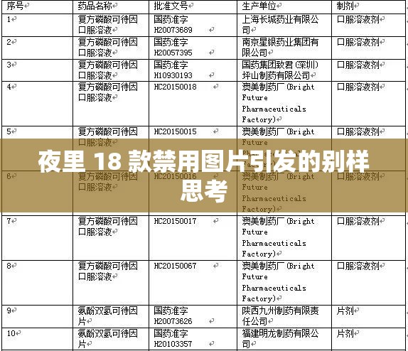 夜里 18 款禁用图片引发的别样思考