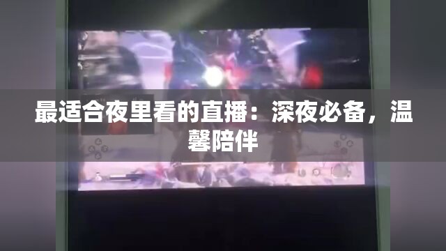 最适合夜里看的直播：深夜必备，温馨陪伴