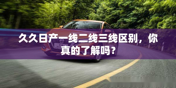 久久日产一线二线三线区别，你真的了解吗？