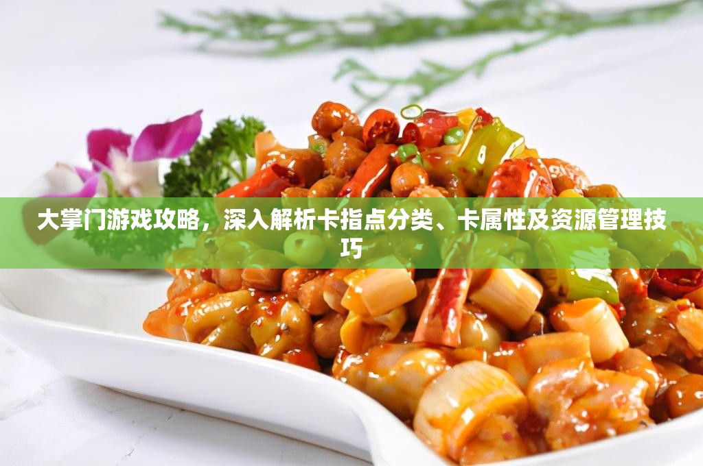 大掌门游戏攻略，深入解析卡指点分类、卡属性及资源管理技巧