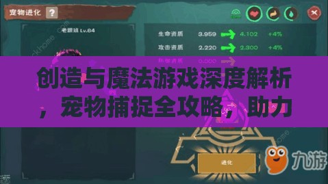 创造与魔法游戏深度解析，宠物捕捉全攻略，助力新手向高手的完美蜕变