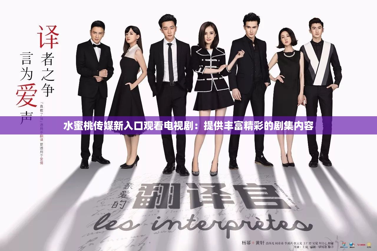 水蜜桃传媒新入口观看电视剧：提供丰富精彩的剧集内容
