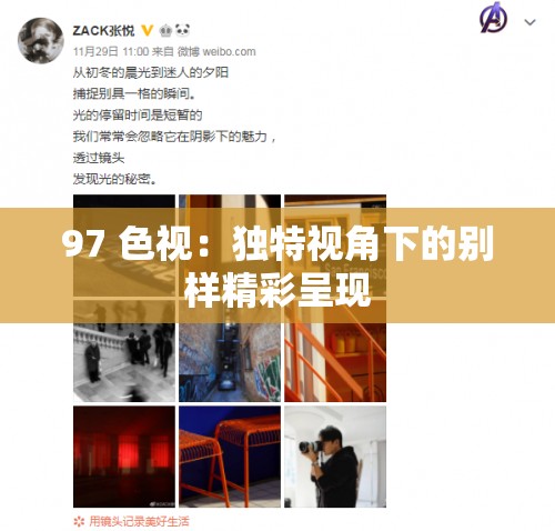 97 色视：独特视角下的别样精彩呈现