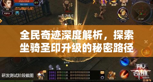 全民奇迹深度解析，探索坐骑圣印升级的秘密路径及其非凡战斗效用