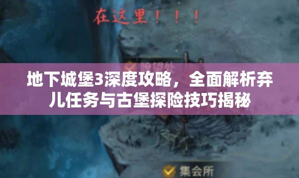 地下城堡3深度攻略，全面解析弃儿任务与古堡探险技巧揭秘