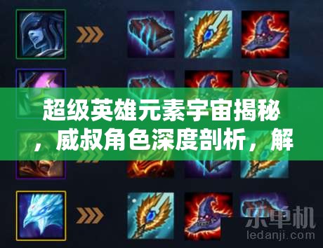 超级英雄元素宇宙揭秘，威叔角色深度剖析，解锁其超凡命运与技能强度