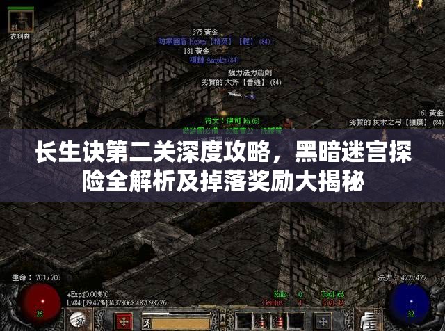 长生诀第二关深度攻略，黑暗迷宫探险全解析及掉落奖励大揭秘