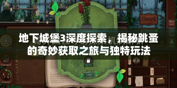 地下城堡3深度探索，揭秘跳蚤的奇妙获取之旅与独特玩法