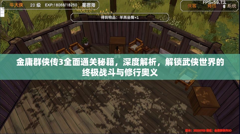 金庸群侠传3全面通关秘籍，深度解析，解锁武侠世界的终极战斗与修行奥义