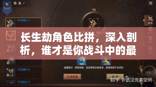 长生劫角色比拼，深入剖析，谁才是你战斗中的最佳治疗奶妈伙伴？