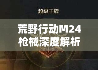 荒野行动M24枪械深度解析及其在游戏资源策略管理与战斗中的应用