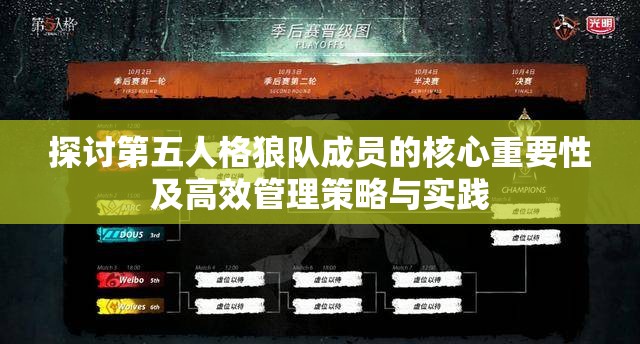 探讨第五人格狼队成员的核心重要性及高效管理策略与实践