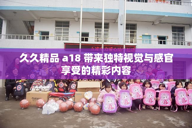 久久精品 a18 带来独特视觉与感官享受的精彩内容