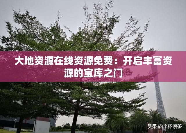 大地资源在线资源免费：开启丰富资源的宝库之门