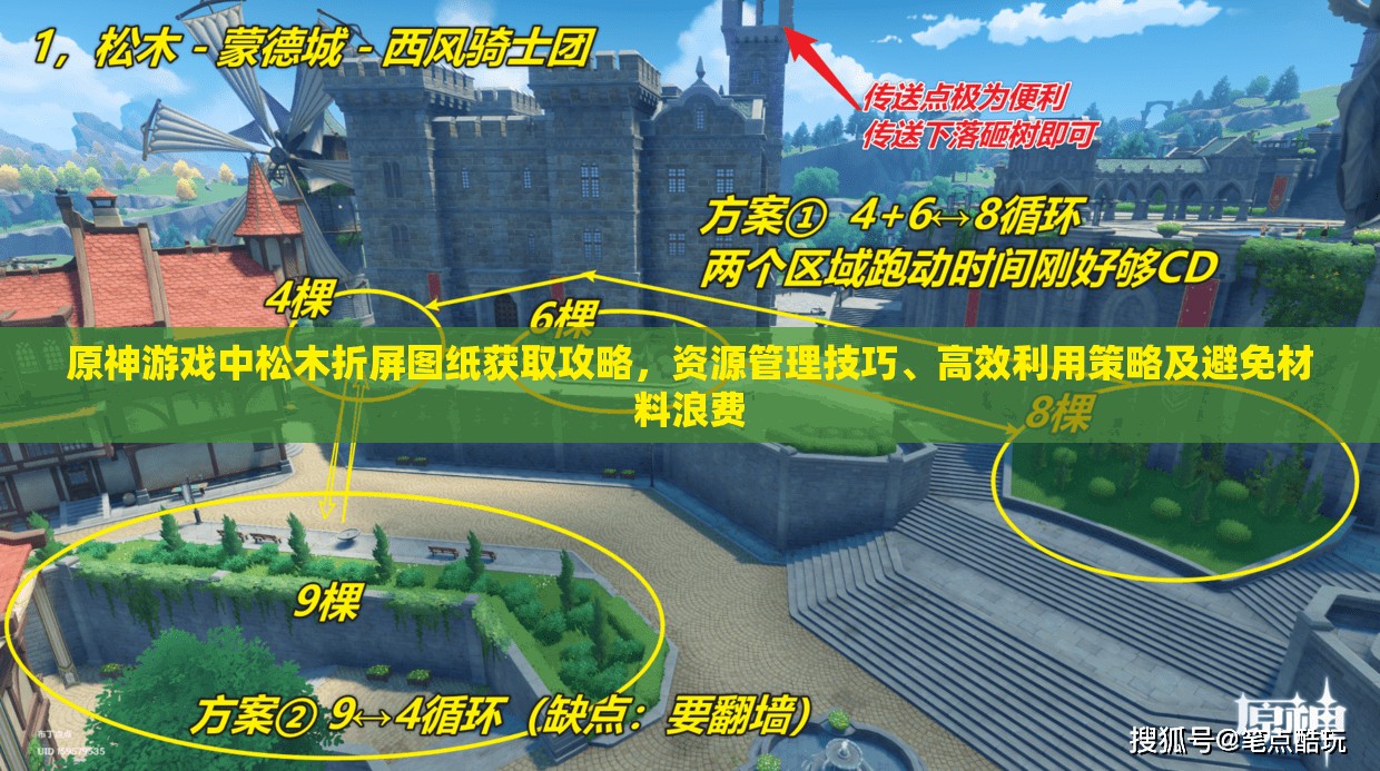 原神游戏中松木折屏图纸获取攻略，资源管理技巧、高效利用策略及避免材料浪费