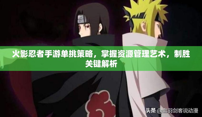 火影忍者手游单挑策略，掌握资源管理艺术，制胜关键解析