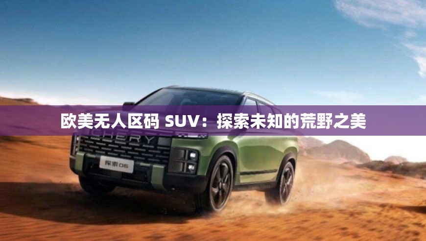 欧美无人区码 SUV：探索未知的荒野之美