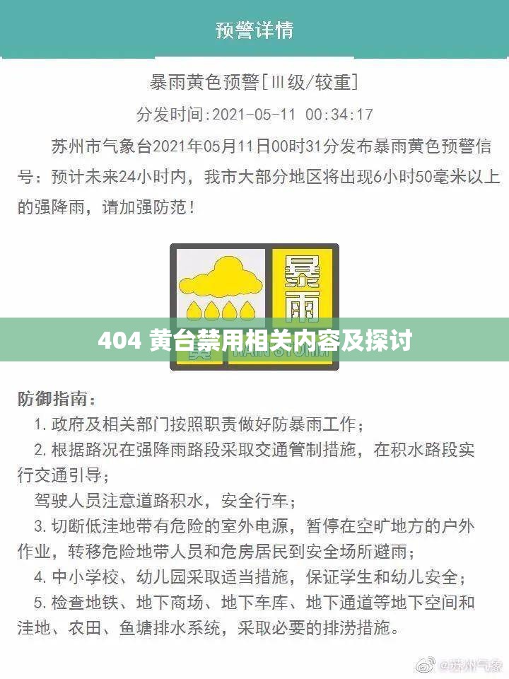 404 黄台禁用相关内容及探讨